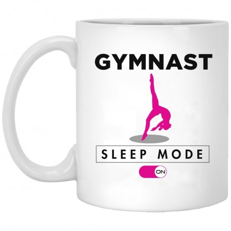 Gymnast Sleep Mode  11 oz. White Mug