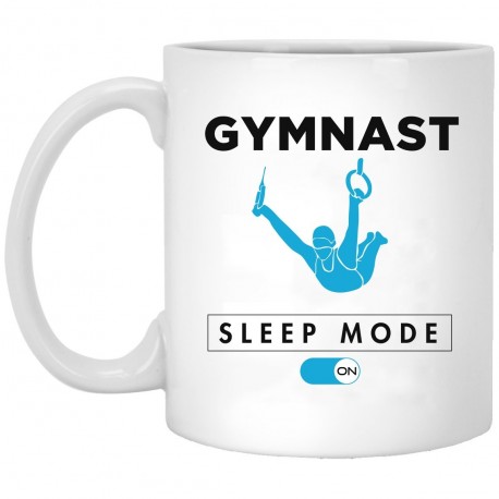 Gymnast Sleep Mode  11 oz. White Mug
