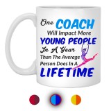 One Coach Will Impact More Young People  11 oz. White Mug