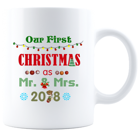 Remember First Christmas Mug  Stylish Mr & Mrs Forever