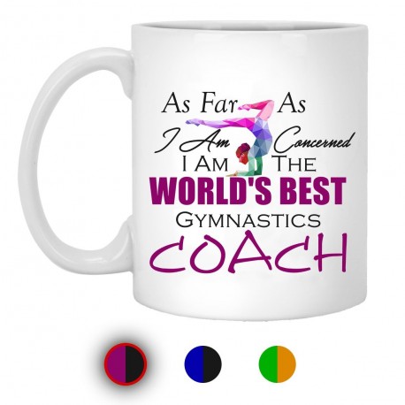 Worlds Best Gymnastic Coach  11 oz. White Mug