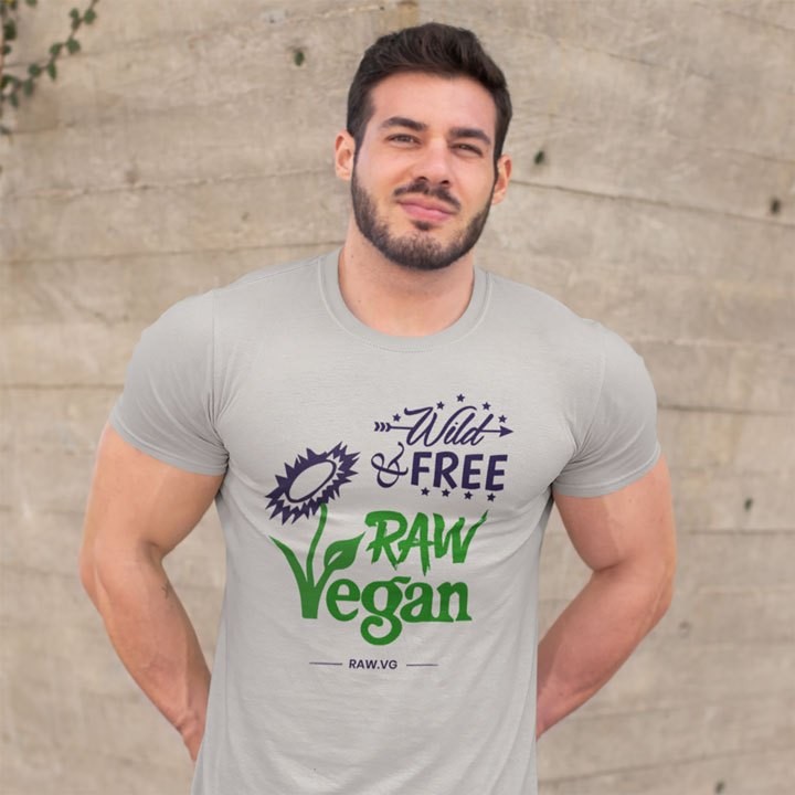 raw vegan men's unisex t-shirts