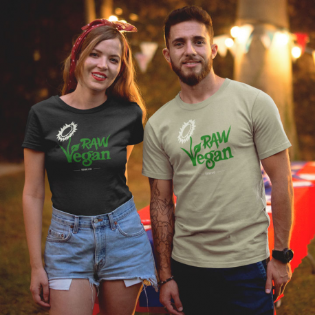 Raw Vegan Unisex Organic Cotton T-Shirt (Light Design)