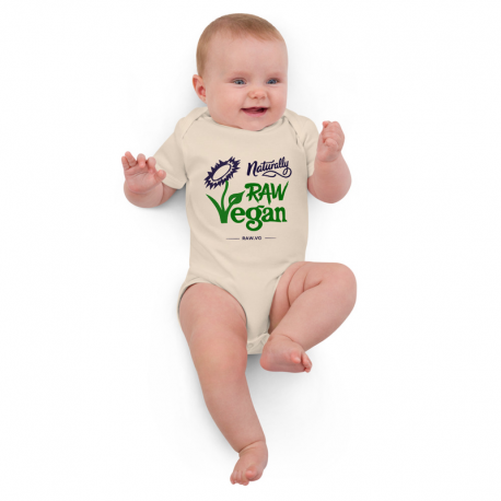 Naturally Raw Vegan Organic Cotton Baby Bodysuit