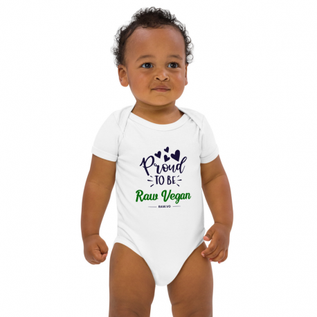 Proud To Be Raw Vegan V2 Organic Cotton Baby Bodysuit