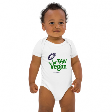 Raw Vegan Organic Cotton Baby Bodysuit