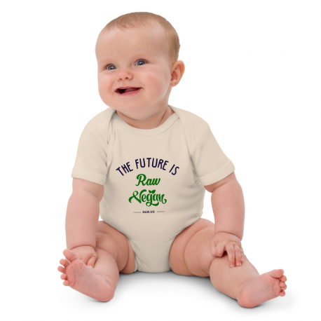 The Future Is Raw Vegan Organic Cotton Baby Bodysuit