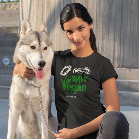 Naturally Raw Vegan Women’s Organic Cotton T-Shirt (Light Design)