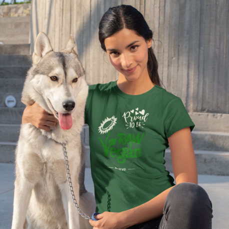 Proud To Be Raw Vegan V1 Women’s Organic Cotton T-Shirt (Light Design)