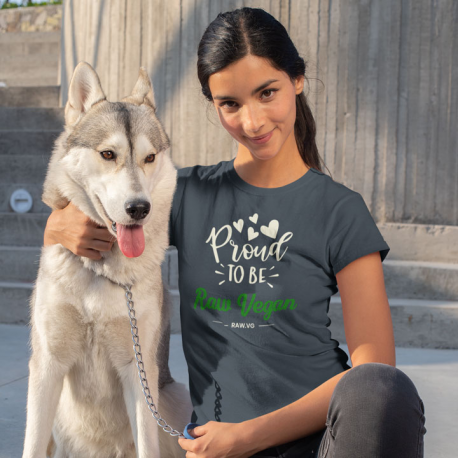 Proud To Be Raw Vegan V2 Women’s Organic Cotton T-Shirt (Light Design)