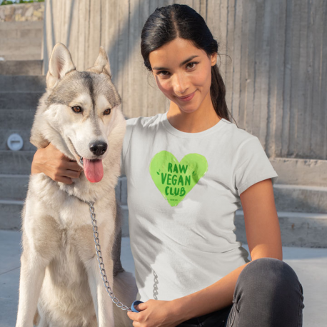 Raw Vegan Club Women’s Organic Cotton T-Shirt (Dark Design)
