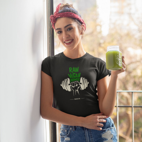 Raw Vegan Power Women’s Organic Cotton T-Shirt (Light Design)
