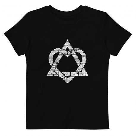 Many Hearts One Love - kids organic cotton kids t-shirt