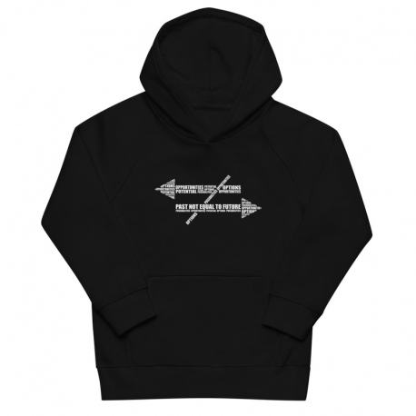 Past Not Equal to Future - kids eco hoodie