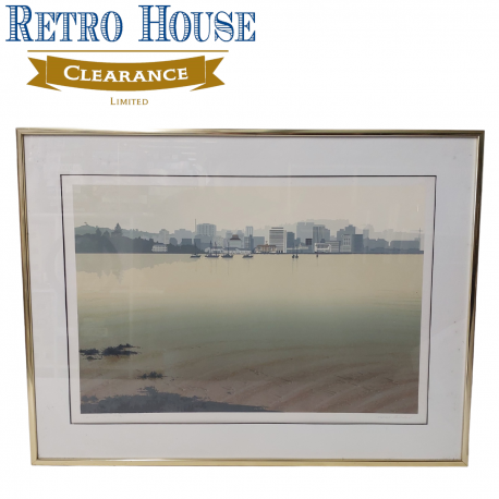 Cityscape on Water, Framed Print