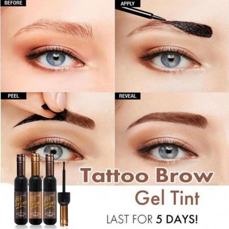 THB Red Wine Tattoo Brow Tint Gel for Long Lasting Glam Effect