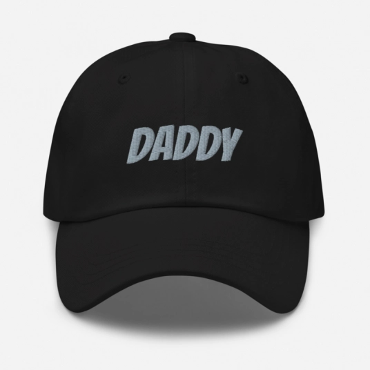 Daddy Gray Embroidery On Buckle Back Classic Hat