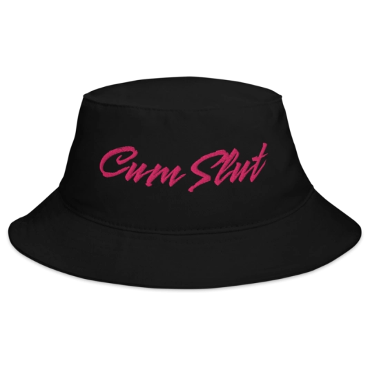 Cum Slut Pink Embroidery On Bucket Hat