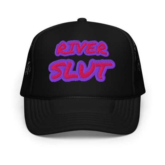 River Slut Pink/Purple Embroidery On Foam Trucker Hat