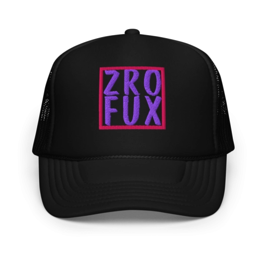 ZRO FUX Pink/Purple Embroidery On Foam Trucker Hat