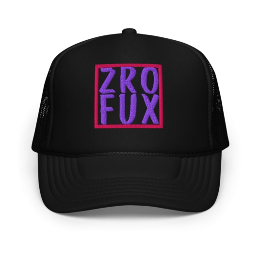 ZRO FUX Purple/Pink Embroidery On Foam Trucker Hat