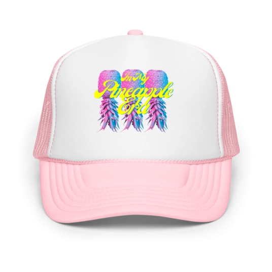In My Pineapple Era Pink/Purple DTF Print On Foam Trucker Hat