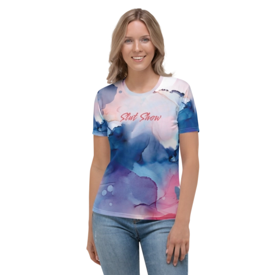 Slut Show Print On Fitted Tee