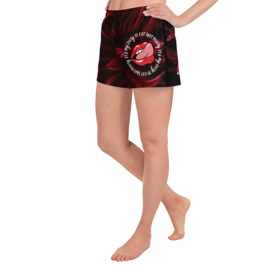 It's My Duty To Eat That Booty Black/Red Shorty Shorts