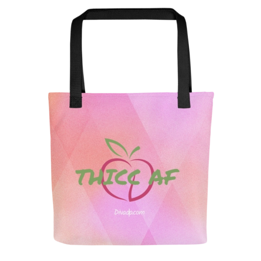 THICC AF Pink/Green Tote Bag
