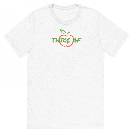 Thicc AF DTG  ORANGE/Green On Short Sleeve T-shirt