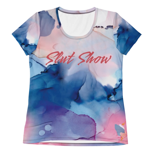 Slut Show Blush On Fitted Tee