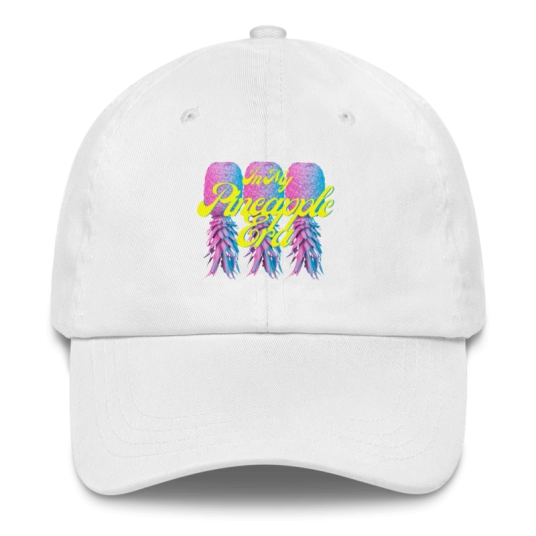 In My Pineapple Era Pink/Purple DTF Print On Buckle Back Classic Dad hat