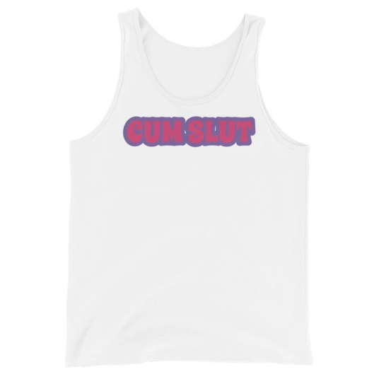 Cum Slut Pink/Purple DTG On Unisex Tank Top
