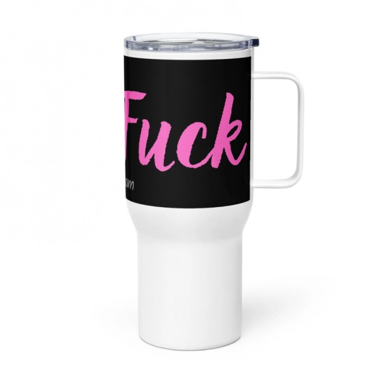 Let's Fuck On 40 oz Travel Mug with a Handle