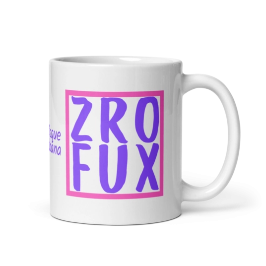 ZRO FUX Purple/Pink On White Coffee Mug