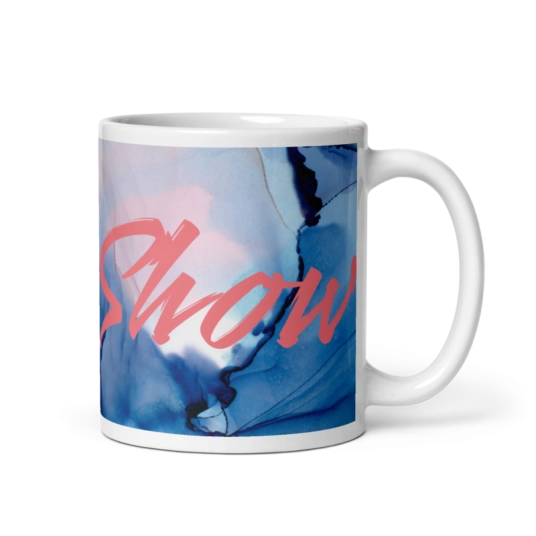 Slut Show Blush Pink On White Coffee Mug
