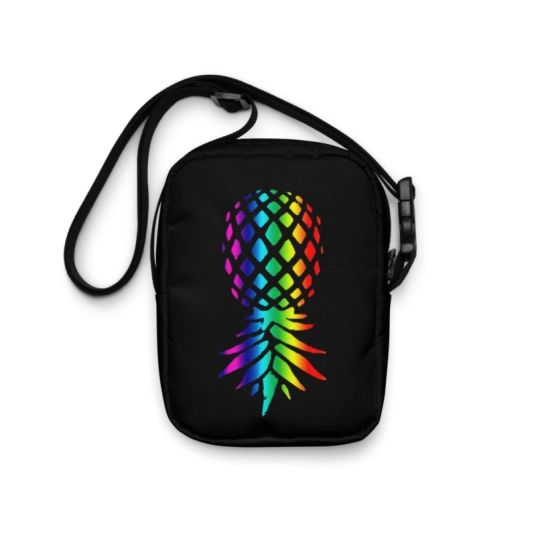 Upside Down Pineapple Rainbow On Crossbody Bag/Fanny Pack