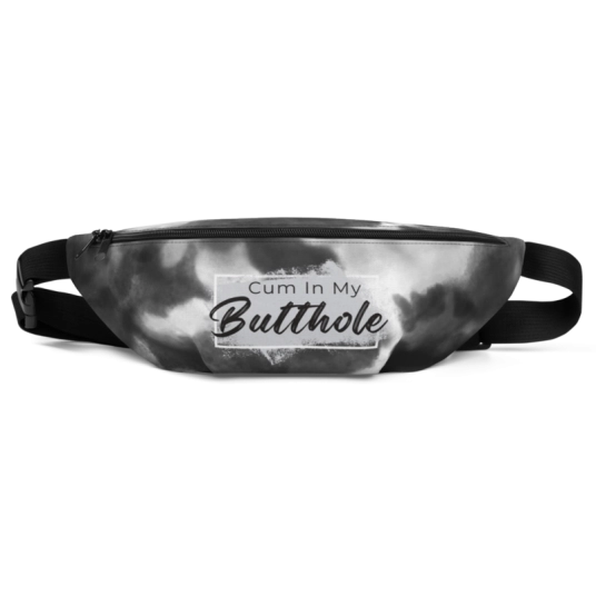Cum In My Butthole Black/Gray Fanny/Crossbody Bag