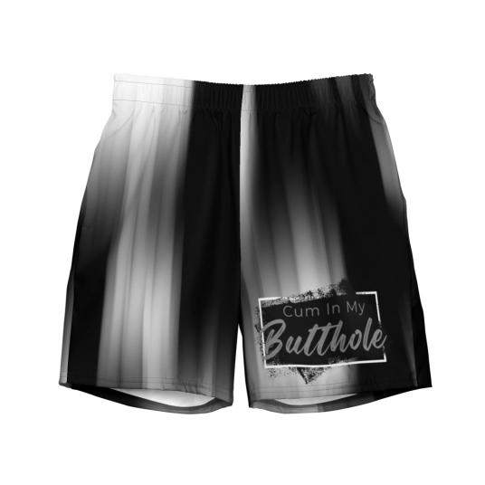 Cum In My Butthole Black Swim Trunks