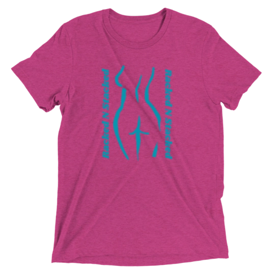 Racked N Stacked Female Figure Teal On Short Sleeve T-shirt