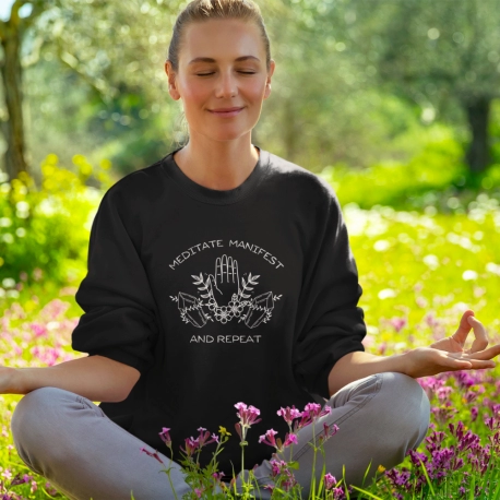 Meditate Manifest & Repeat Sweatshirt