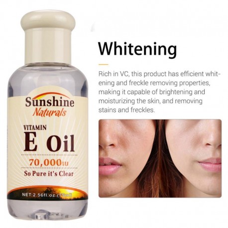 Sunshine 75 Ml Natural Vitamin E Pure Jojoba Oil Organic Anti Aging Morning And Night Essential Oil Anti Wrinkles Serum TSLM1