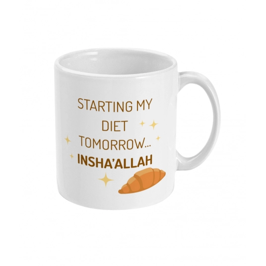 Starting My Diet Tomorrow...Insha'Allah Mug
