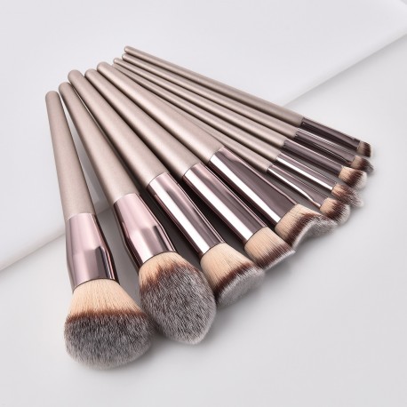 1PC Champagne Makeup Brushes Set 
