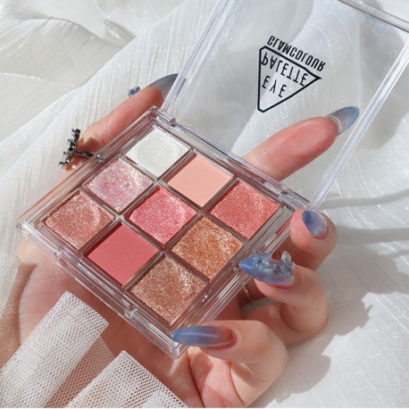 9 Color Eye Shadow Palette Waterproof Anti-sweat 