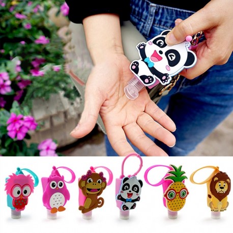 Cartoon Silicone Mini Hand Sanitizer Holder 