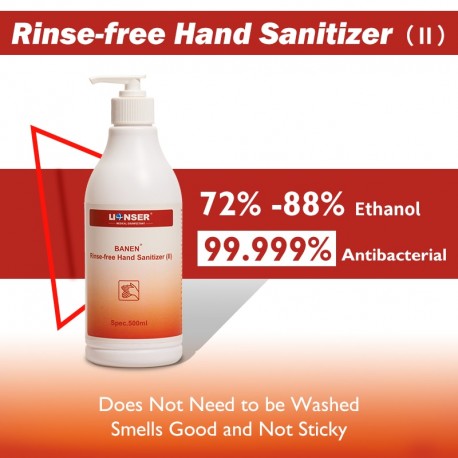 Antiseptic Hand Sanitizer 80% Alcohol Desinfection Hand Liquid 