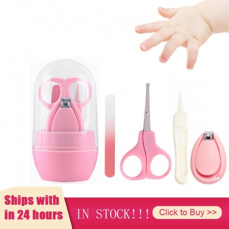 4 Pcs Children's Nail Clipper Set Baby Boy Girl Items