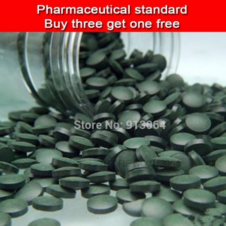 Buy three get one free Export quality Pharmaceutical grade organic Spirulina Tablet
