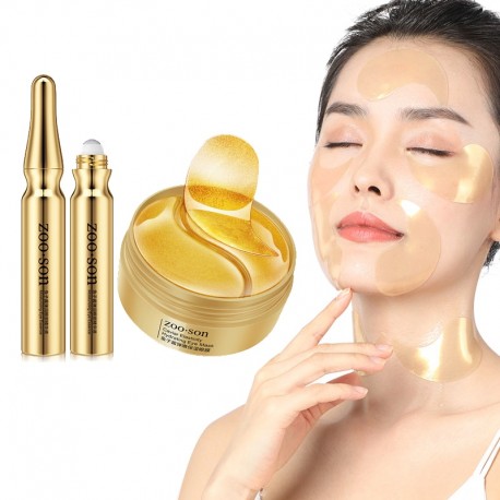 Eye Mask and Eye Essence Collagen Eye Patch Skin Care Caviar Hyaluronic Acid Anti Aging Remove Dark Circles Eye Bag
